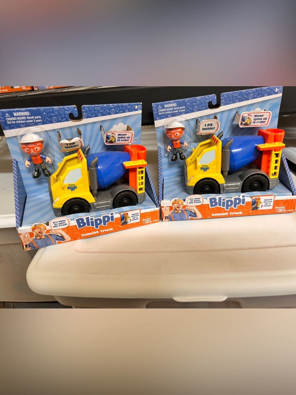 Blippi Cement Truck car toys 2 pack